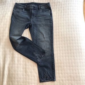 White House Black Market cropped jeans size 10
